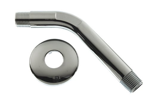 DANCO (89078) Showerhead and Shower Arm Flange and Assembly, 6-inch, Plastic with Chrome Finish