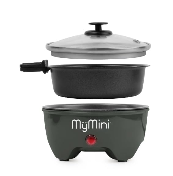 ????????. ????????`???????? 5-Inch Electric Skillet & Noodle Cooker – Perfect for Quick Meals On-the-Go! Ideal for Small Spaces. (Pack of 1)