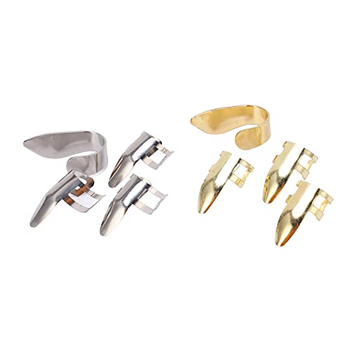 Médiators, 8 médiators en métal réglables pour guitare, banjo, ukulélé, accessoires d’instruments de musique - Les Beatles, Paul McCartney, John Lennon, RIngo Starr, George Harrison Médiators, 8 médiators en métal réglables pour guitare, banjo, ukulélé, accessoires d'instruments de musique