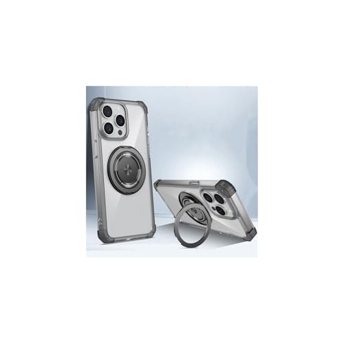 sunrun �X�}�z�P�[�X iPhone 17 Pro Max �p�̃P�[�X CASE TPU�f�� �ϏՌ��J�o�[ �����O�t�� �X�^���h�@�\ ���� �w�ʃJ�o�[[aa-nx2266][�N���A�u���b�N]