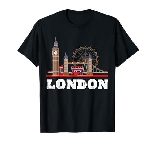 Souvenir de Londres Vintage Londres Sights For London With Love T-Shirt
