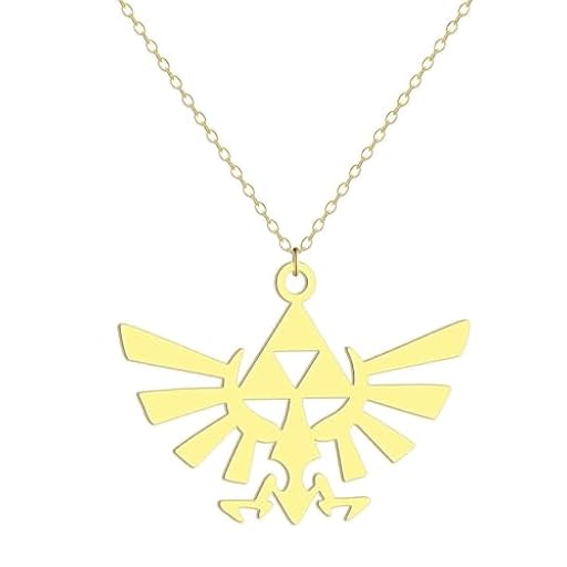Caiduoduo Collar minimalista con personalidad colgante Legend of Zelda de acero inoxidable | Ya disponible en tu tienda friki favorita! En mundofriki.es! Caiduoduo Collar minimalista con personalidad colgante Legend of Zelda de acero inoxidable | Ya disponible en tu tienda friki favorita! En mundofriki.es!