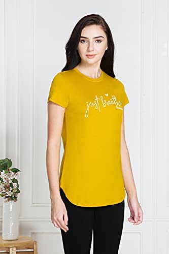 Image of Van Heusen Women's Cotton Printed Relaxed Fit T-Shirt