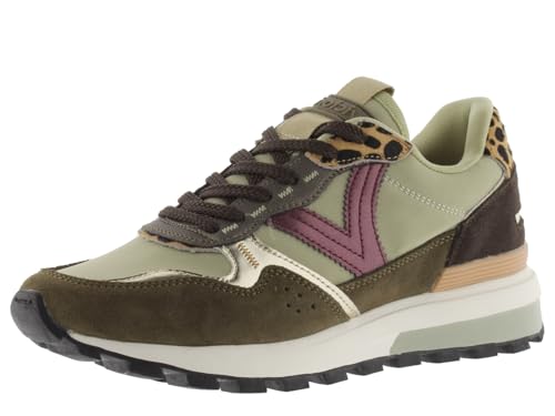 victoria Basket Luna Nylon & Piezas Serraje & Suela Dentada 1156108 para Mujer Kaki 40