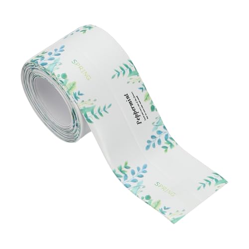 Image of PATIKIL Caulk Tape Waterproof Self Adhesive, PVC Toilet Caulking Sealant Strip Bathtub Caulk Sealing Strip Tape for Bathroom Kitchen Countertop, Palm Leaves (1.5 Inch x 5 Ft)