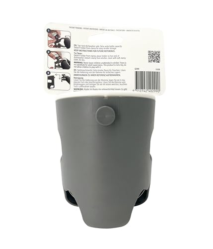 Dreambaby Strollerbuddy Drink Cup Holder, Grey/White - Image 2