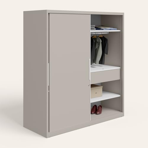Image of Interio by Godrej Slide N Store XL 2-Door Steel Wardrobe