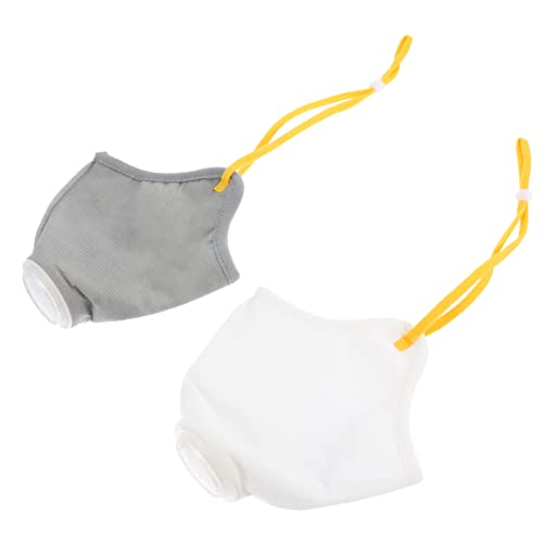CIYODO 2 Piezas bozal Largo Pata Suave Malla Boca y Aseo Accesorio para Perros antiladridos para Perros hocico para Perros Perro Mascota Anti-Bite Perrito hocico Tela no Tejida