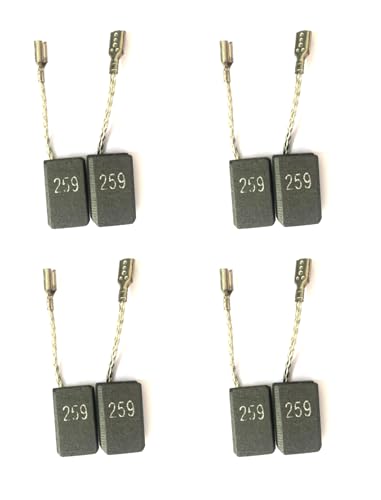 COEOPNC Pack of 8 316046800 WE9-125 WE14-125 Carbon Brush Set Durable WE14-150 WP8-115 Grinder T1D Replacement for Metabo