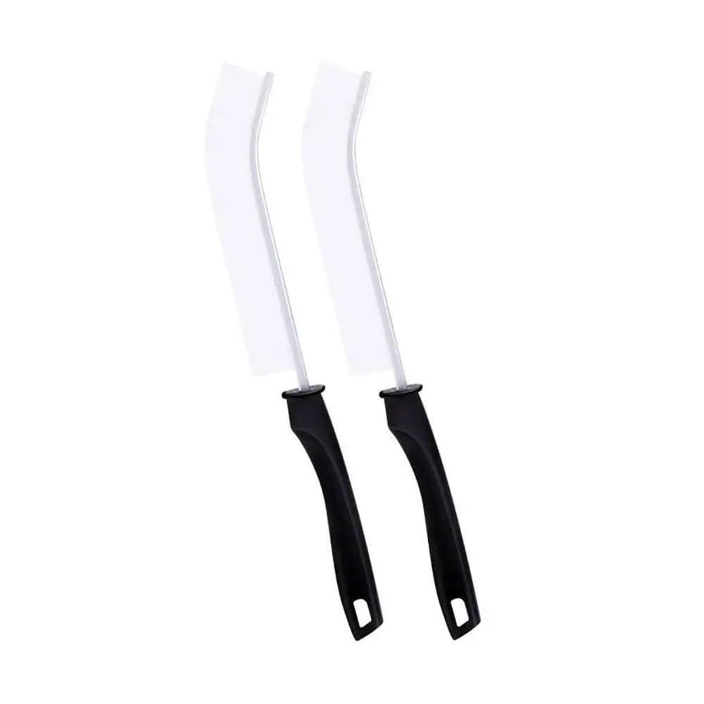 Sunrrafck 2Pcs White 2Pcs Hard Bristle Crevice Brush Gap Cleaning Dead Corner Small Tool For Bathroom Kitchen Tiles Window Slots Track(2Pcs White)