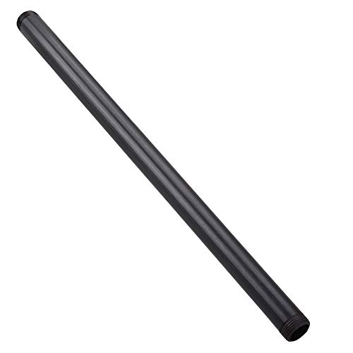 3/4” x 18 ” Black Malleable Steel Nipples Fitting, 3/4 Inches Threaded Pipe Nipples, DIY Steampunk Industrial Vintage Style, 10 Pack.