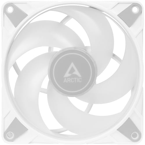 ARCTIC P14 PWM PST A-RGB - PC Fan, 140mm PWM Case Fan, Optimised for Static Pressure, Semi-Passive: 200–1900 RPM (0 RPM <5%), 5V 3 Pin A-RGB LED, Single Fan - White