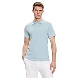 Guess Guess polo a costine maniche corte extra slim con bottoni Uomo M3GP66KBL51-G7FE XS/CELESTE