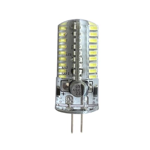 JZLBBC Bombillas LED G4 5W AC/DC12V-24V G4 Luces de base de dos pines Luz diurna Blanco 50W T3 Bombilla halógena de repuesto regulable 1PC blanco