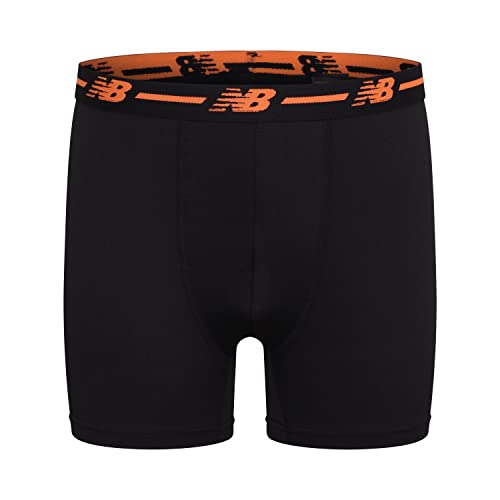 New Balance Boys' 3.5" Underwear, Performance Boxer Briefs (4 Pack), Lava/Avalanche Grey/Black/Avalanche Lava, Large by New Balance - Image 4