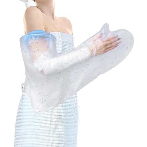 YUNCHI Waterproof Cast Cover for Shower, Reusable Full Arm Protector, Elastic Plaster Guard for Adults, Wound Care Supplies