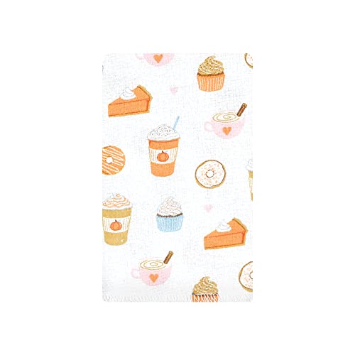Image of Hudson Baby Unisex Baby Cotton Flannel Burp Cloths, Pumpkin Spice, One Size
