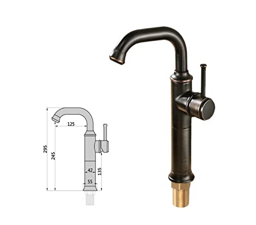 Robinet de lavabo pivotant haut pour eliminer les eclaboussures de vasque - 8