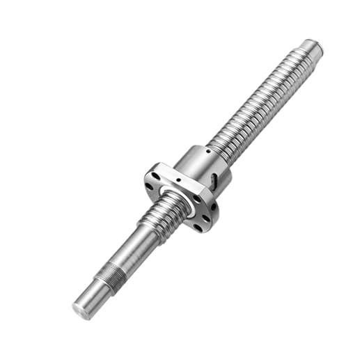 Metal Ball Screw nut C7 Machined SFU2005 200 250 300 350 400 450 500 550 600mm Rolled Ball Screw with Flange Single Ball Nut BK/BF10 End CNC(400mm)