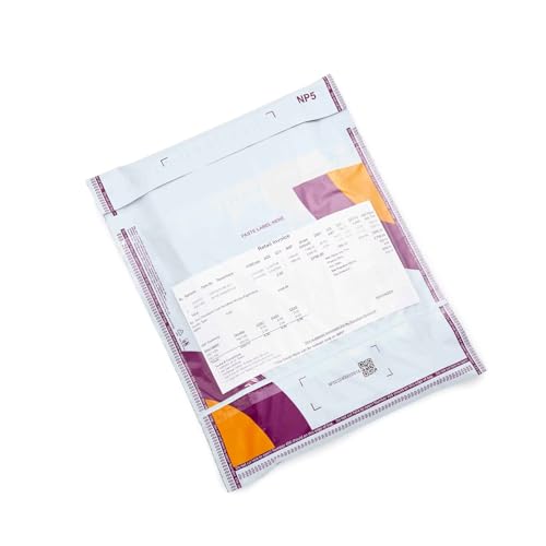 Image of Mee-sho Opaque TOIRA Packing cover | 12.5 x 16 inch | Non Transparent With POD and QR CODE | Tear-Resistant | Security Polybag for E-commerce Delivery | 55 Micron (100, 12.5 x 16 inch)
