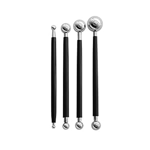 Multifunctioneel Nagelkunst aardewerk embossing klei gereedschap for aardewerk ambachtelijke kunst siliconen borstels Diy Aardewerk klei tool voor kleiaardewerk, doe-het-zelf (Color : Dark Khaki)