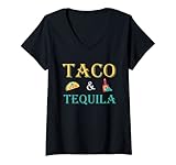Photo Gallery donna taco and tequila - cinco de mayo funny cdm maglietta con collo a v Photo Gallery donna taco and tequila - cinco de mayo funny cdm maglietta con collo a v