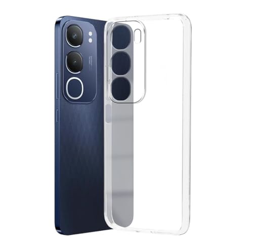 Image of COVERBLACK Flexible Rubber Case Back Cover for Compatible Model with Vivo V2420 / Vivo Y29 5G - Transparent