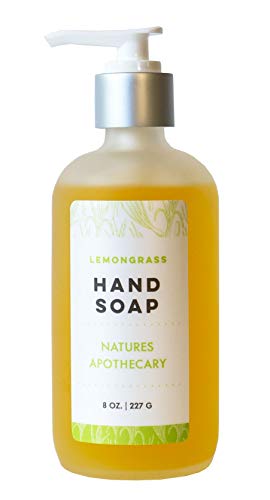 Lemongrass Liquid Soap - Vegan, Sulfate-Free, Hypoallergenic, All-Natural, Eco-Friendly Refillable, Plant-Derived, Made in USA by DAYSPA Body Basics, 8oz Glass Bottle image 4