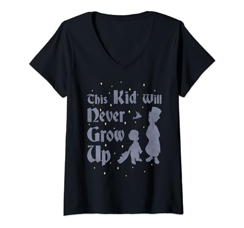 T-shirt Peter Pan Disney col V femme parfait pour vos sorties décontractées