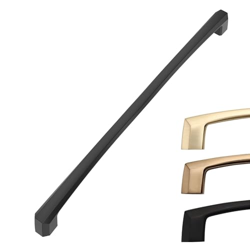 Image of 10 Pack 9 Inch Black Cabinet Pulls Kitchen Cabinet Handles Kitchen Handles for Cabinets Cupboard Handles Black Drawer Pulls Cabinet Hardware