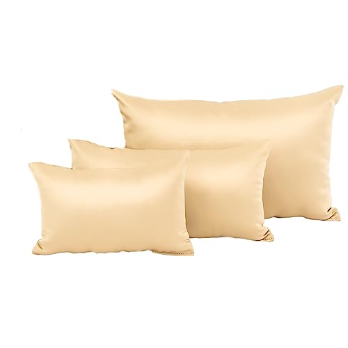 Purse Insert Pillows Set - Custom Cushioned Handbag Fillers by Fabrinique - Set of Shaper Inserts Made to Maintain Small to Large Purses - Prevents Creases and Damage (Gold, XXS-S, 3PC Set)