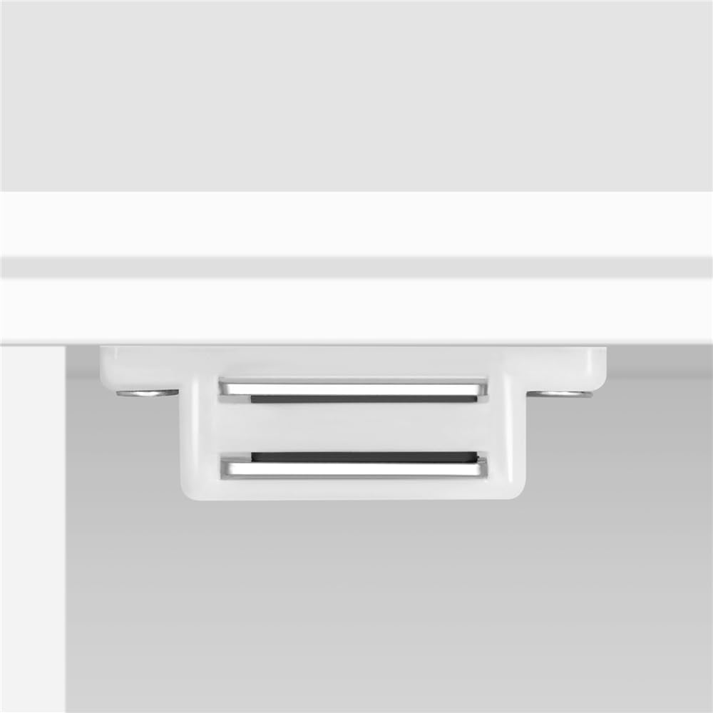 Yaheetech Armadietto da Bagno con 4 Cassetti Armadietto a Terra in Legno con Porte in Vetro Ripiani Regolabili in Altezza per Soggiorno Camera da Letto Corridoio