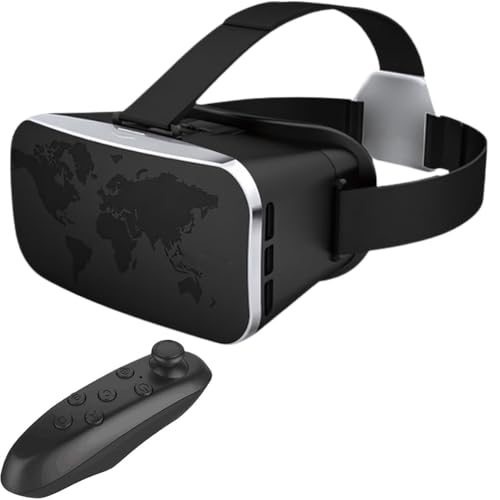 Azonee VR Smart 3D Glasses Upgraded VR Headset Smart 3D Virtual Reality HD Blue Light Eye Protection Glasses Compatible for Android iOS Systems Can Be Used Supporting Myopia