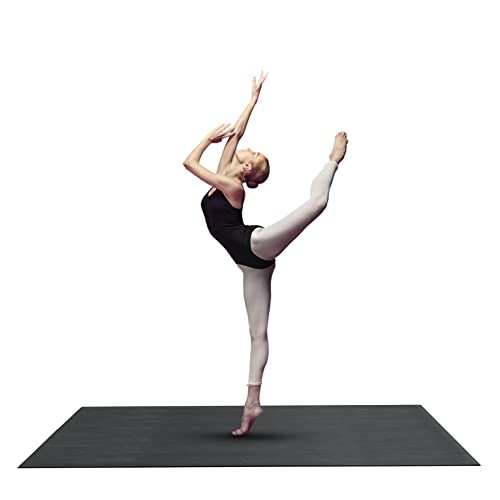 Marley Dance Floor for Home & Studio Portable 6x3 ft Non-Slip Vinyl Mat for Ballet Lyrical & Contemporary 2mm Thick Rollable Includes Carry Strap & Leg Stretcher