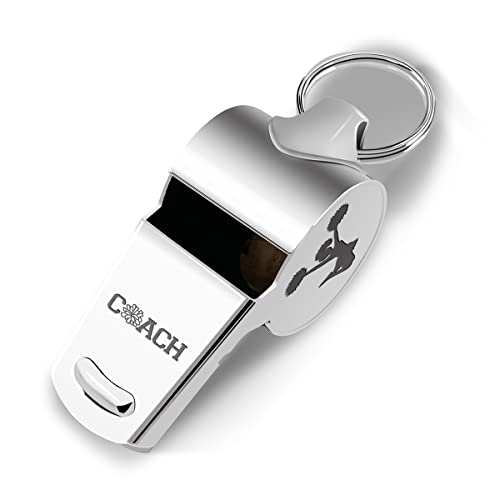 Silbato para entrenadores de acero inoxidable con cordón miniatura 5
