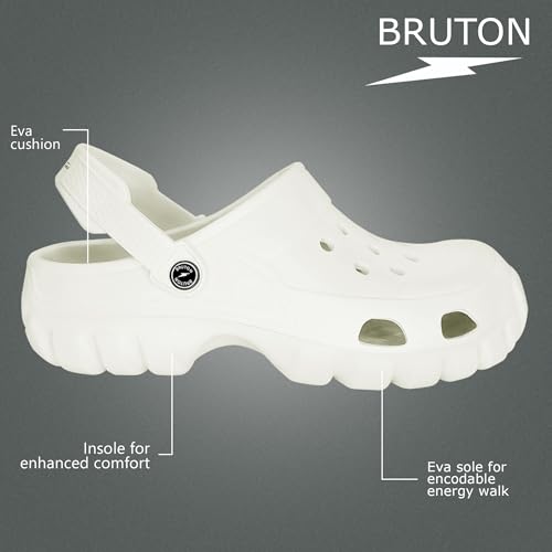 Image of BRUTON Men's Lightweight EVA Flip-Flops | Soft Cushioned Casual Flip-Flop Sandals | Comfortable Daily Wear