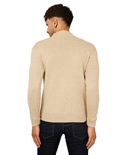 Image of Kvetoo Men High Neck Full Sleeve Winter Woolen Sweater