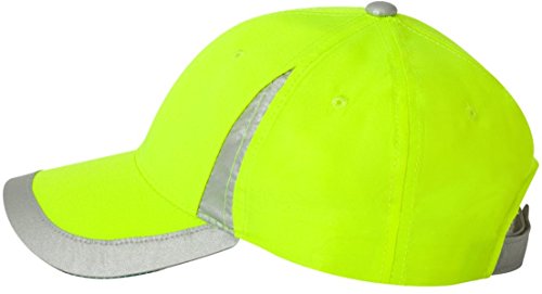 Outdoor Cap - Safety V Crown Cap - SAF100 - Adjustable - Neon Yellow