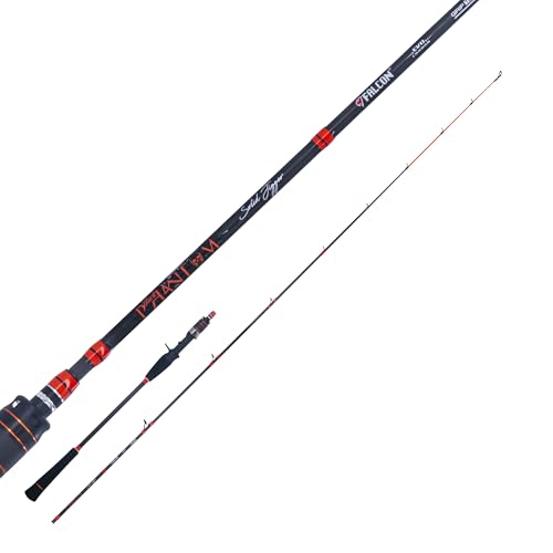 Blank in Carbonio Solid FALCON BLACK PHANTOM SOLID JIGGER - Canna da Pesca per Vertical Jig, 6\'3\'\'