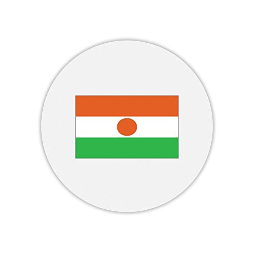 Mygoodprice Tapis de Souris Rond imprimé Drapeau Niger