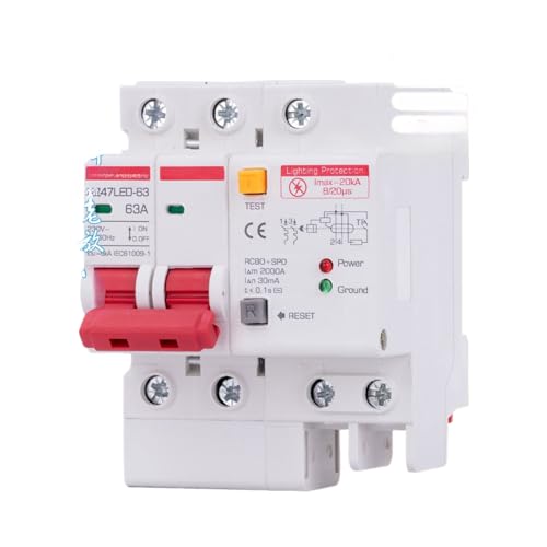 Disjoncteur 40A 63A bipolaire avec coupure haute performance contre surcharges