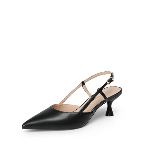 DREAM PAIRS Damen-Pumps mit geschlossener Zehenpartie,Size 43,Schwarz,DWUMPU2508