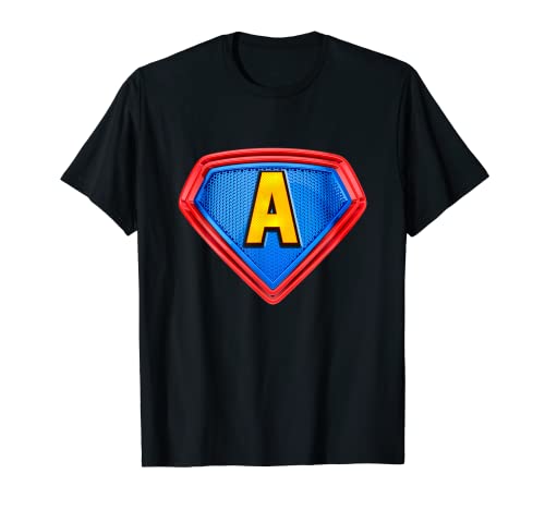 Cool Super A Alphabet Cute Initial Monogram Letter A Graphic T-Shirt
