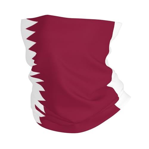 YiiLi Qatar Flag Bandana Sport Headwear Cycling Hiking Head Wrap Beanie Skull Pirate Hat