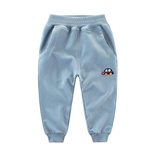 Miyanuby Kinder Kleinkind Baby Jungen Haremshose Baumwolle Aktive Lange Hosen Elastische Hose Jogginghose Sweatpants 2-7 Jahre Cover