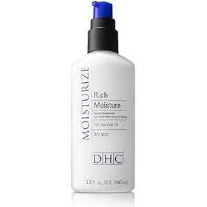 DHC Rich Moisture Lightweight Facial Moisturizer Dry Skin Hydrating Fragrance and Colorant Free Ideal for dry