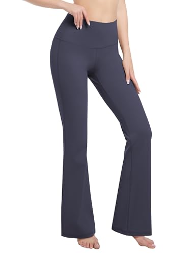 Image of BUBBLELIME Women Out Pockets High Waist Bootlegs Tummy Control Yoga Flared