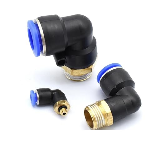 Racor neumático orientable codo 8mm con rosca 1/2 de alta estanqueidad 4