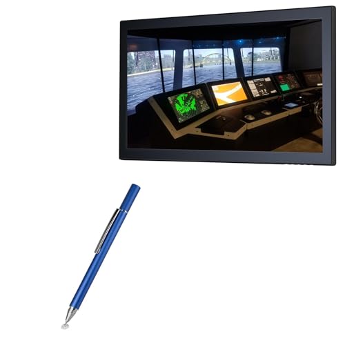 BoxWave Stylus Pen Compatible with TRU-Vu SRMTP-21.5G-36A - FineTouch Capacitive Stylus, Super Precise Stylus Pen - Lunar Blue