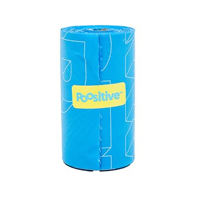 Poositive 100% Certified Home Compostable Dog Poop Bags - ASTM D6400 & AS 5810 Compliant Dog Waste Bags, 240 bags, 16 rolls, unscented